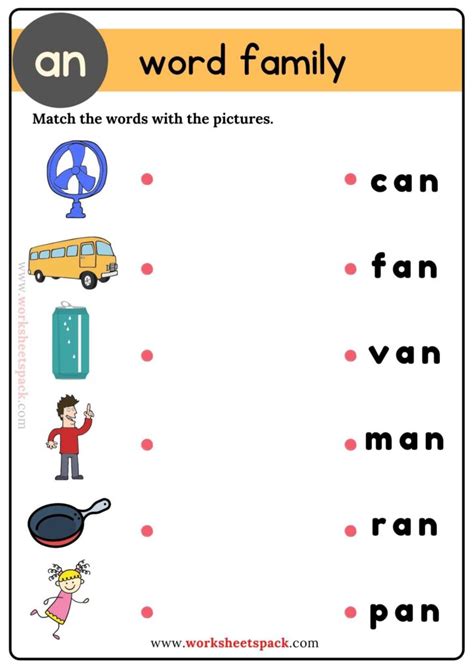 Word Family Match.